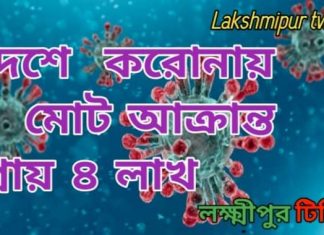 করোনা খবর- দেশে করোনায় মোট আক্রান্ত প্রায় ৪ লাখ