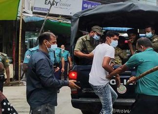 লকডাউনে বাইরে বের হওয়ায় রাজধানীতে আরও সহস্রাধিক গ্রেফতার